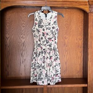 H&M Floral Sleeveless Sz XS Dress